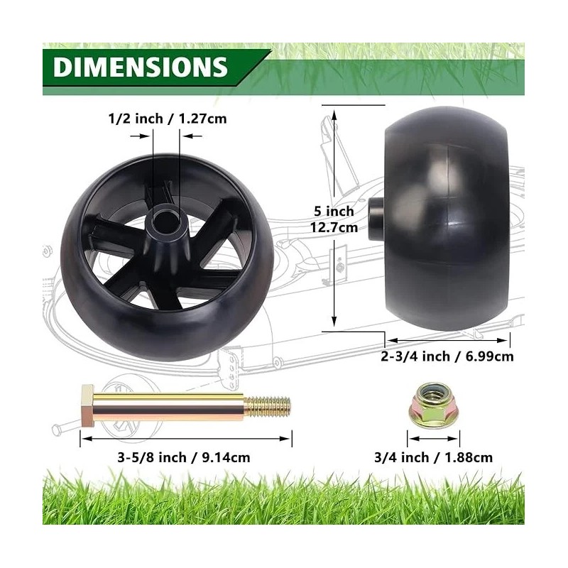 John Deere 2 Deck Wheels For John Deere X500 X530