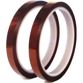 Hoerev High Temperature Tape Polyimide Film Transfer Thermal Tape 2 Rolls 19 mm x 33 m No Residue