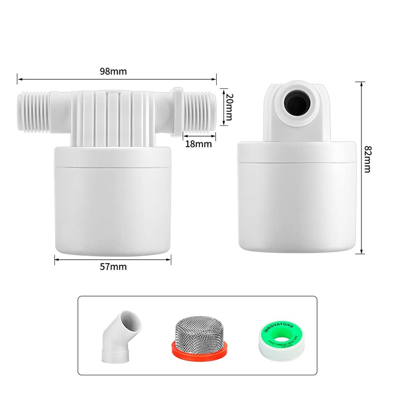 CXZTCL Float Valve 1 Inch Parallel Inside Water Level Float