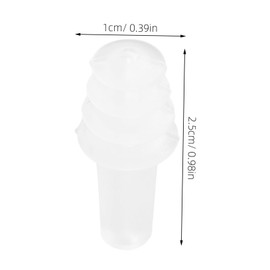 Operitacx 1 Paar Gehörschutz Ohrstöpsel Silikon für Erwachsene Geräuschreduzierende Ohrenstöpsel zum Schlafen Reisen und Lernen Wiederverwendbar Komfortable Passform