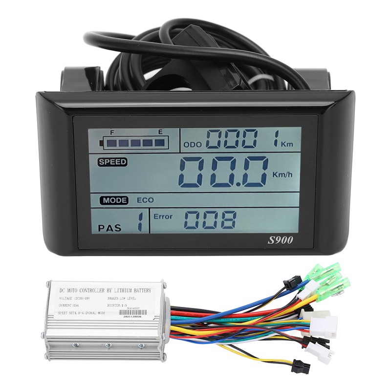 36V/48V 15A Brushless Motor Controller LCD S900 Display Panel Set