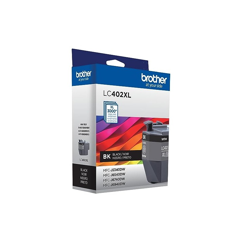 Brother Cartucho de Tinta LC402XLBKS Negro de Alto Rendimiento