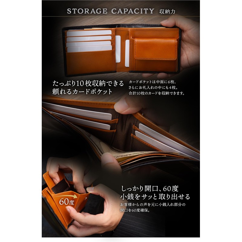 Men's Bi-fold Wallet (Posted on Sekoro George's Setagaya Base) Bi-fold