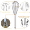 8 inch stainless steel whisk -professional egg beater - kitchen