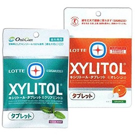 Oral Care [Xylitol] Tablet Lamicuck 5 Bags (-, 4 Bags of Clear Mint + 1 Orange Bag)