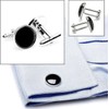 Cufflinks for Men, Tuxedo Studs and Cufflinks Set, Classic Black