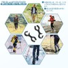 [MNWMNW] 杖ホルダー 4Pcs 8字型 アウトドア用品 登山用品 ダブルロッドバックルコネクター ABS樹脂 耐久性 ハード