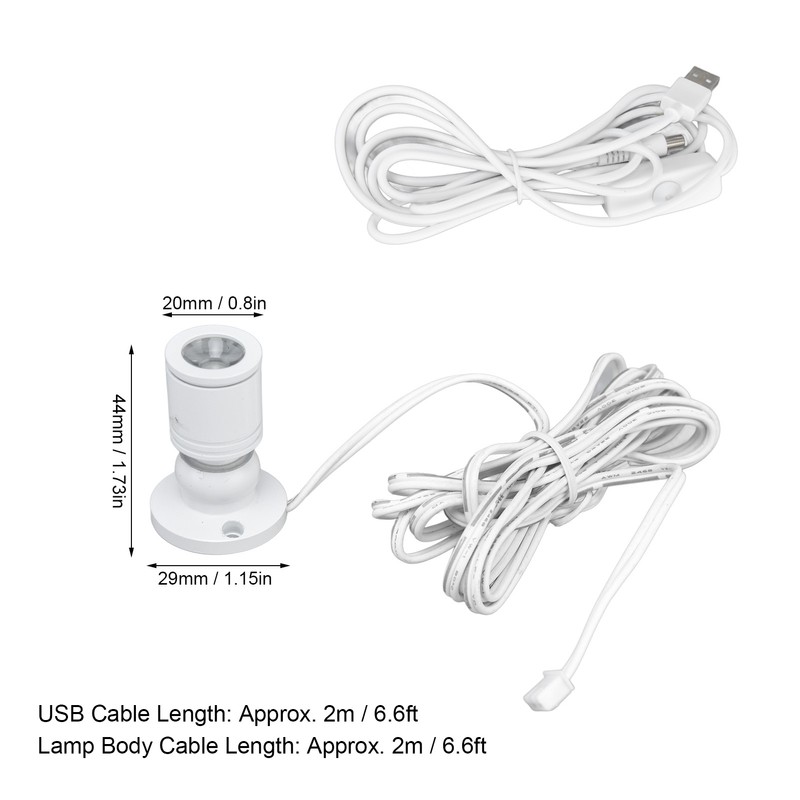 LED Under Cabinet Light USB Power Supply Dimmable White Light