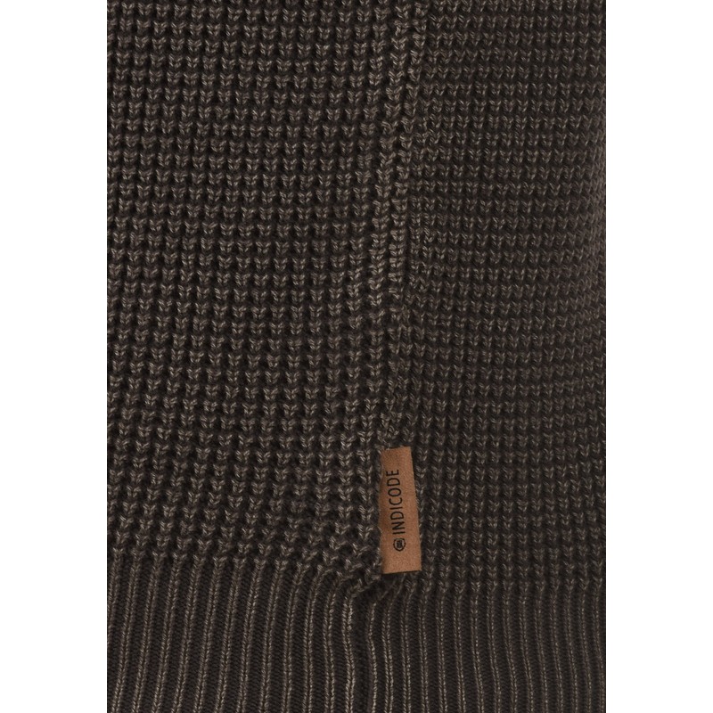 Indicode Men’s Rockford Chunky Knit Pullover Jumper with Crew Neck