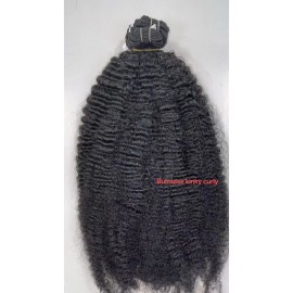 Vietnamese Burmese Curly Human Hair in Bundles Natural Raw Hair Original Human Hair Loose Wave Bundles Water Deep Wavestyle: Burmese kinky curly 1 bundle, color: natural black, Stretched Length: 12 inches