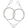 2 PCS Lock Cables for Bicycle, Double Loop Stainless Steel