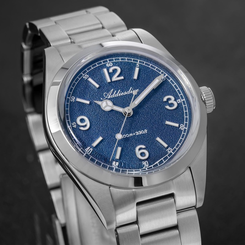 ADDIESDIVE Luxury Watch Men VH Sweep Second K1 Bubble Glass