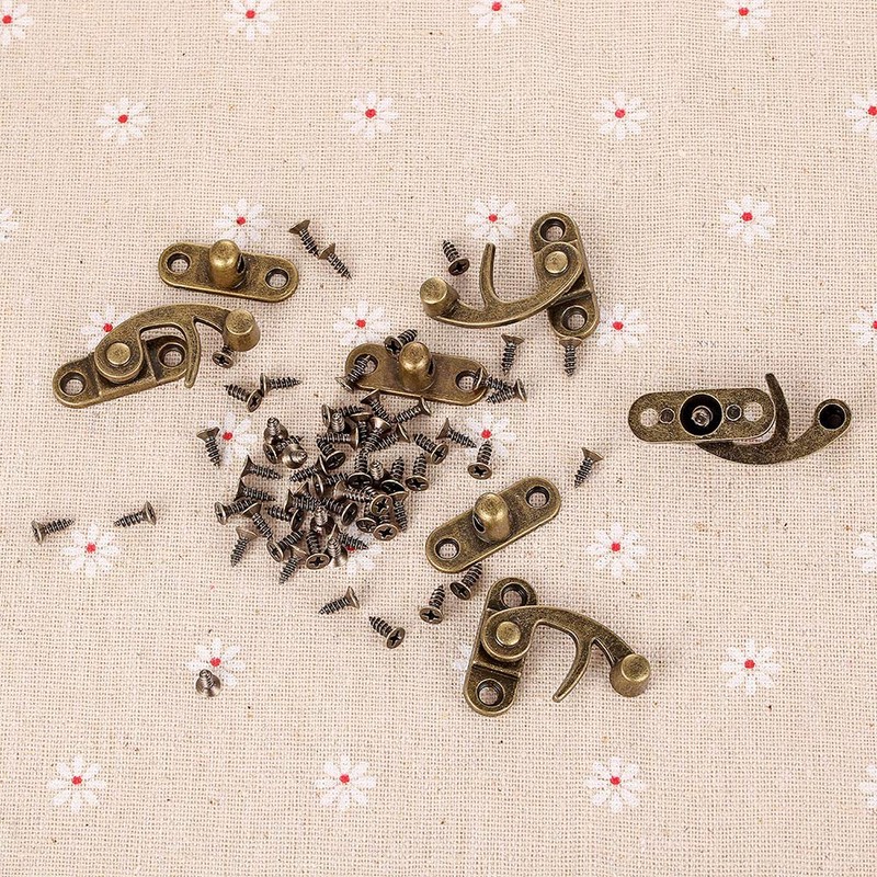 20 Pieces Jewelry Box Hinges and Latches - Thickened Solid