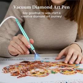 Strass-Malstift – elektrische Strass-Kunstmalstifte Vakuum – Perlenadsorption USB-tragbarer Applikator für Werkstatt, Kindergarten, Teamaktivität