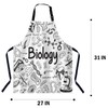 BGBDEIA Biology Science Theory Apron for Women Men, Adjustable Apron