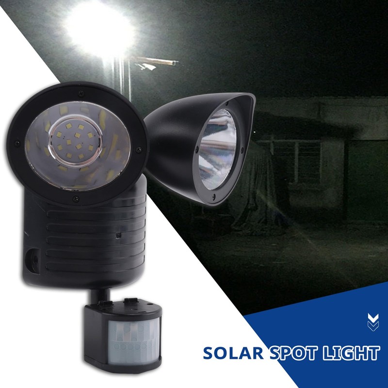 Aswalling 22 LED Dual Security Detector Solar Spot Light Motion