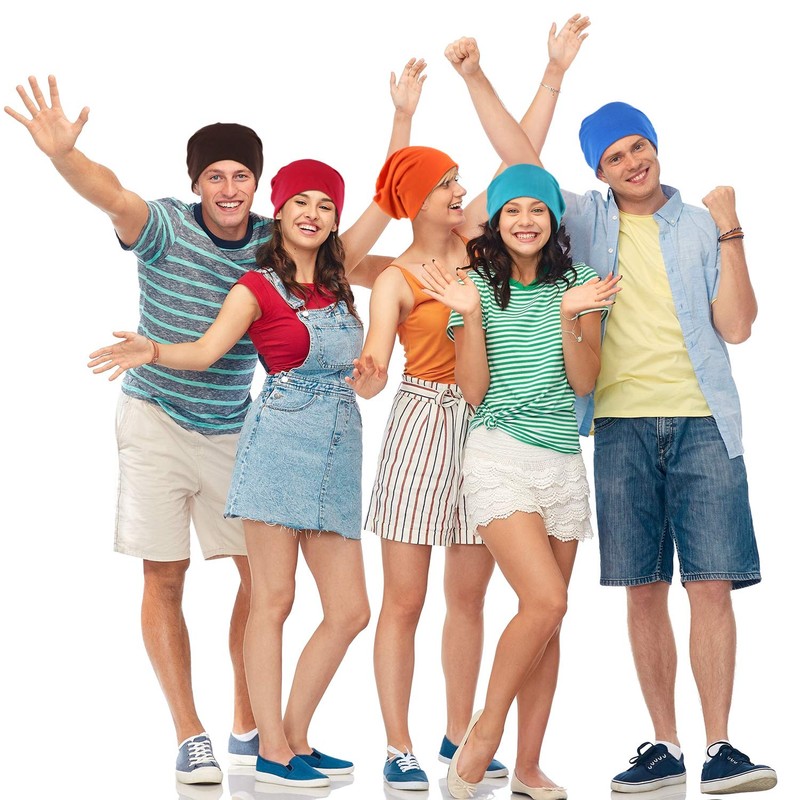 Outus 7 Pcs Dwarf Hats Thin Knit Slouchy Cap Beanies