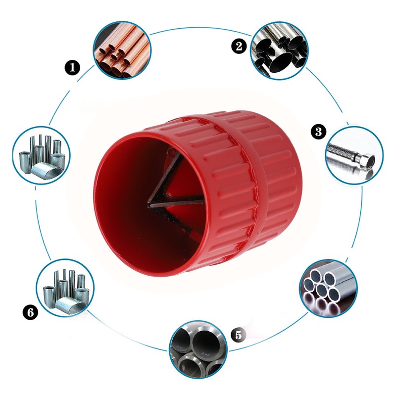 Inner Outer Pipe Reamer Aluminum Alloy Multifunctional Tube Deburring Tool