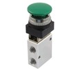 JDYYICZ 1/4" NPT Green Momentary Push Button 3 Way 2