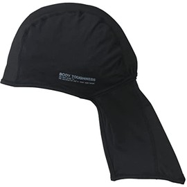 Otafuku Gloves, Summer Headcap with Cover, Sweat Absorbent, Quick Drying, Cool Touch Sensation, Deodorizing, Stretch, UV Protection, Men's, Black, One Size