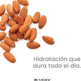 Dr. Natural Jabón de Castilla Líquido para Cuerpo Natural, Orgánico, Sin Sulfatos y Parabenos Shampoo y Jabon Facial Hecho de Plantas, Aceite de Oliva, Coco y Palma, Manteca de Karité y Romero (Almendra)