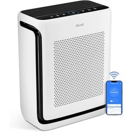 LEVOIT Purificadores de aire para el hogar, habitación grande de hasta 1875 pies cuadrados con prefiltro lavable, AHAM VERIFIDE, monitor de calidad de