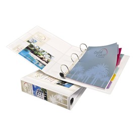 Avery 79192 Heavy-Duty View Binder w/Locking 1-Touch EZD Rings, 2-Inch Cap, White
