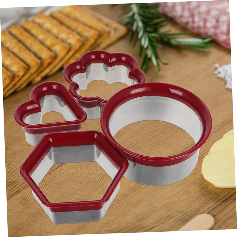 iplusmile 4Pcs Cute Sandwich Maker Molds Cookie Stamp Set for