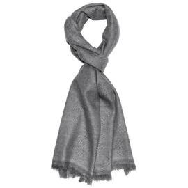 LORENZO CANA 7831511 Men's Scarf 100% Cashmere 30 cm x 180 cm Fluffy Lightweight Cashmere Scarf Cashmere Scarf Winter Scarf Natural Fibre Grey Natural, gray