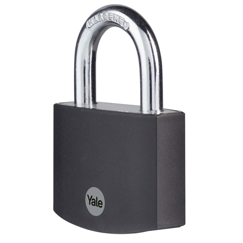 Yale - YE3B/50/126/1/BK Standard Security 50mm Aluminium Padlock - Black