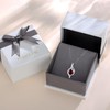 FANCIME January Birthstone Necklace for Women Round Garnet Necklace S925