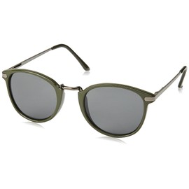 A.J. Morgan Unisex-Adult Castro 53444 Round Sunglasses, Olive Green, 49 mm