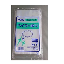 PE Standard Bag (heiko-pori) No. 7 12 cm X/23 cm 100 Pieces