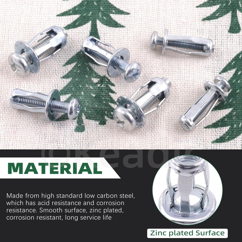 Keadic 31Pcs M4 M5 M6 Jack Nuts with Setting Tool