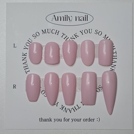 Sample Tip [Handmade Nail Tip] Emily Nail - Short Oval / 샘플팁 [수제네일팁] 에밀리네일 - 숏오발