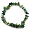 Taddart Minerals Green sliver bracelet made from natural gemstone moss