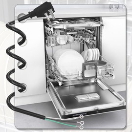 Sousery 6 ft W11365014 Dishwasher Power Cord Compatible with Whirlpool Maytag Dishwasher Installation Kit