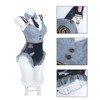 CR ROLECOS Bunny Costume Adults Women Bunny Suit with Ruffle
