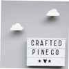 Ciieeo 4pcs Cloud Shaped Wooden Wall Hooks Unique Key Holder