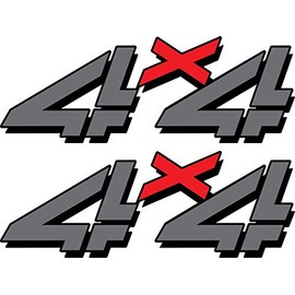 EZ CUT PRO 2X 1999-2006 Chevy Silverado Offroad Sticker Decal GMC Sierra 4x4 F Bed Side 1500 2500 HD Set of Two