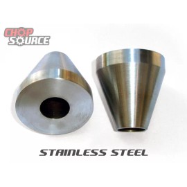 Chop Source Motorcycle Frame Jig Neck Cones - Stainless Steel - 2" O.D. - Chopper - Harley