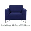 Castelog Cubre Salas 3 Piezas Impermeable Para Todo Tipo De