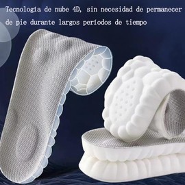 Cushstep Plantillas Confort Extreme, Memory Foam OrtopéDicas Plantilla, Soporte De Arco CóModo Para Hombres Y Mujeres (Naranja*2,27.5-28cm)