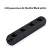 AIRTOON 4-Way Straight Air Manifold Splitter, Line Type Air Compressor