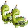Pack of 2 Dinosaur Balloons, Foil Balloons, Happy Birthday Balloons,