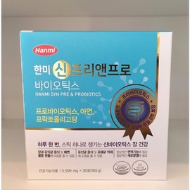 Hanmi Yanghaeng 한미 신 프리앤프로바이오틱스 프로바이오틱스 아연 프락토올리고당 (5500mg x 30포) Hanmi New Pre & Probiotics Probiotics Zinc Fructooligosaccharides (5500mg x 30 packets)
