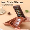 FUNBAKY Dubai Silicone Chocolate Bar Mold - 1-Inch Deep Cavities,