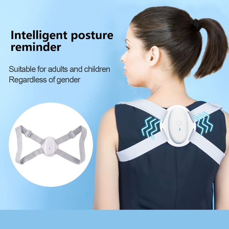 Smart Posture Corrector, Upper Back Brace with Vibration Intelligent Posture