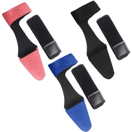 Dokpav 3 Sets Fishing Rod Tip Covers, Elastic Fishing Rod Tip Covers and Ties, Fishing Rod Tip Protector and Fastening Strap for Fixing Fishing Rods