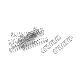 uxcell Compression Spring,304 Stainless Steel,5mm OD,0.4mm Wire Size,20mm Free Length,Silver Tone,10Pcs